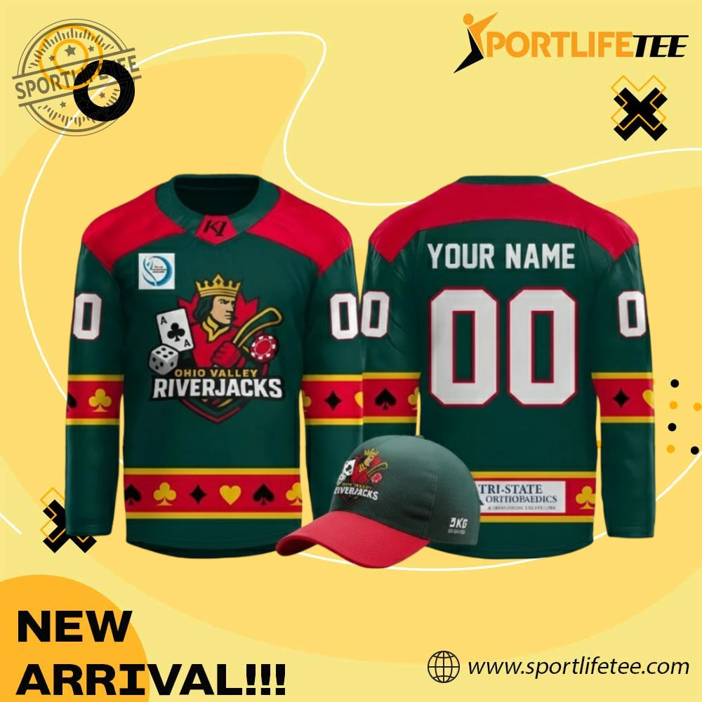 Evansville Thunderbolts Ohio Valley Riverjacks 2026 Hockey Jersey
