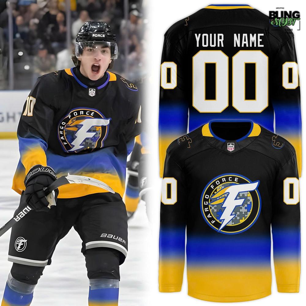Fargo Force Autism Awareness Night 2025 Hockey Jersey