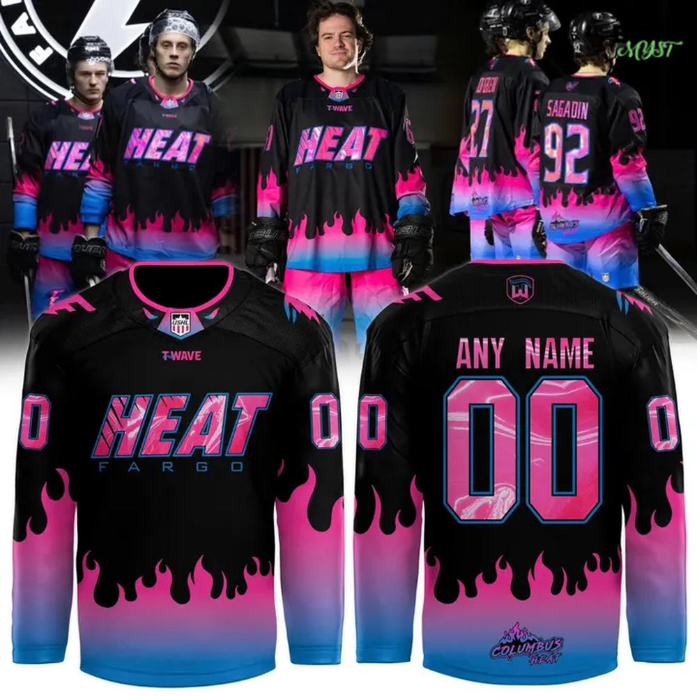 Fargo Force Heat Night 2026 Hockey Jersey