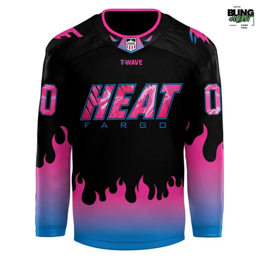 Fargo Force Heat Night 2026 Hockey Jersey