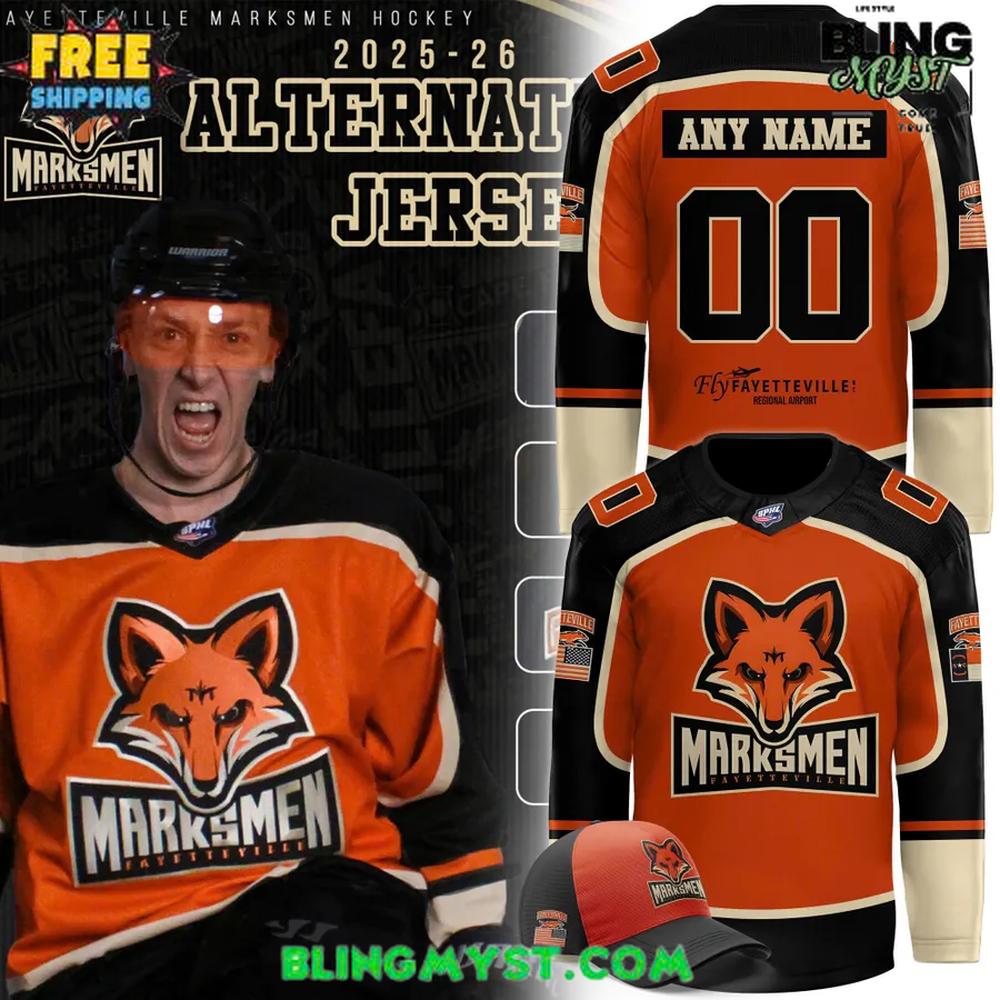 Fayetteville Marksmen 2025 Alternate Special Hockey Jersey