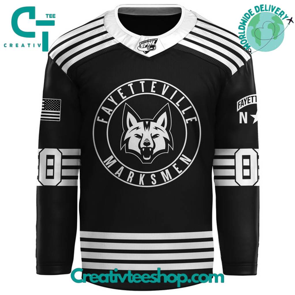Fayetteville Marksmen Dalton Hunter Signature Special Black Hockey Jersey
