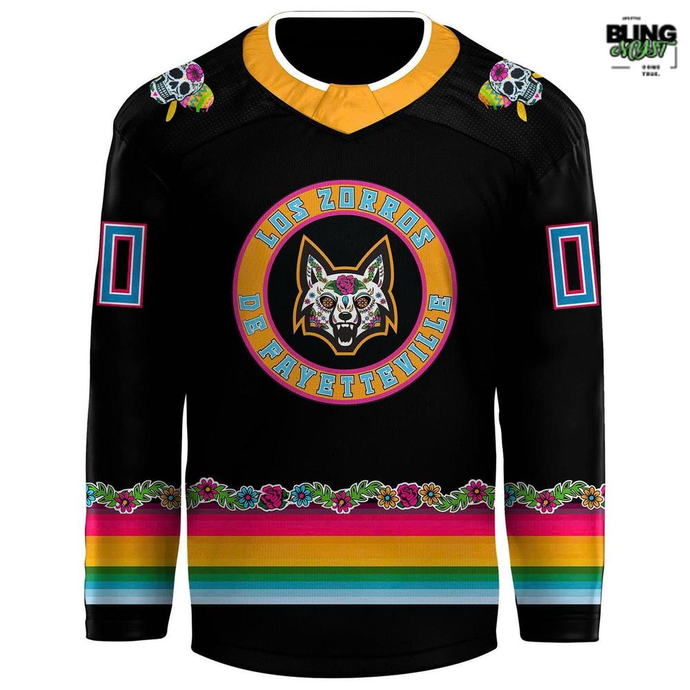 Fayetteville Marksmen Dia De Los Muertos 2025 Hockey Jersey