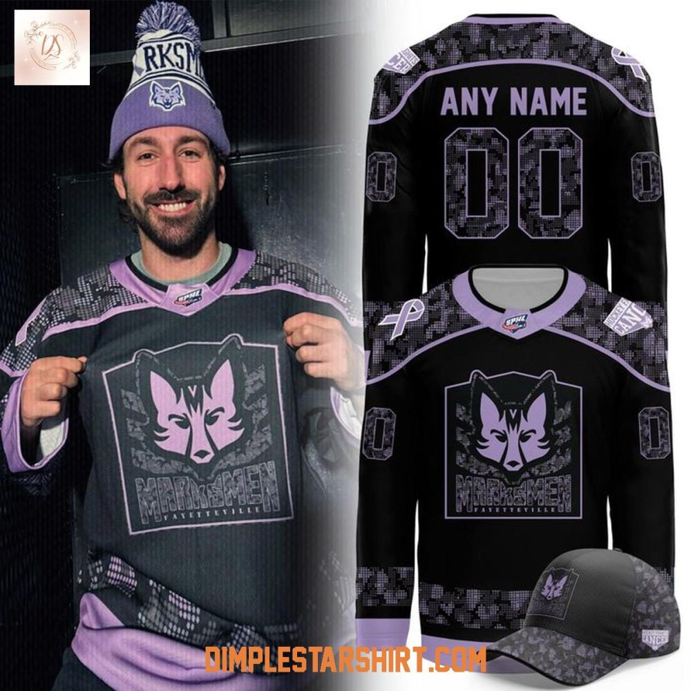 Fayetteville Marksmen Hockey Fight Cancer 2025 Hockey Jersey
