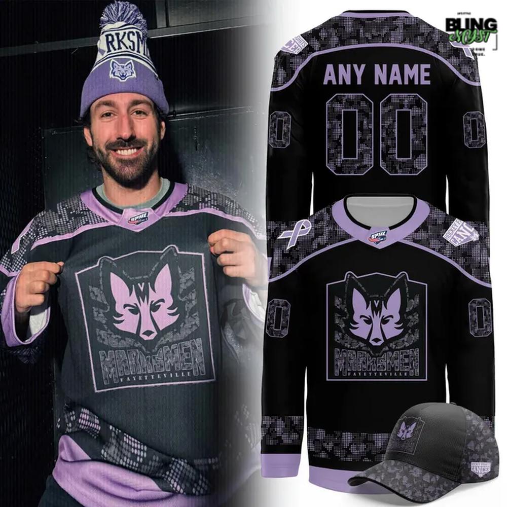 Fayetteville Marksmen Hockey Fights Cancer Limited Hockey Jersey