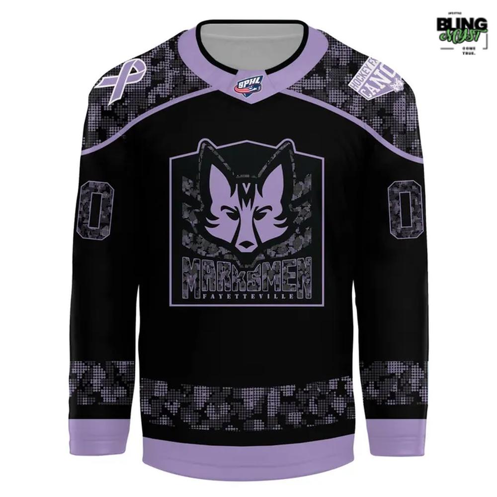 Fayetteville Marksmen Hockey Fights Cancer Limited Hockey Jersey