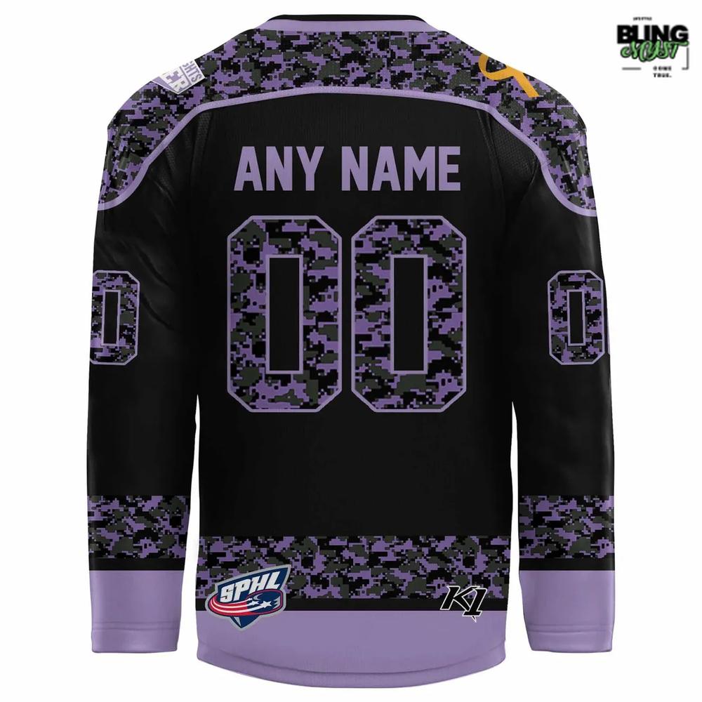 Fayetteville Marksmen Hockey Fights Cancer Night 2025 Hockey Jersey