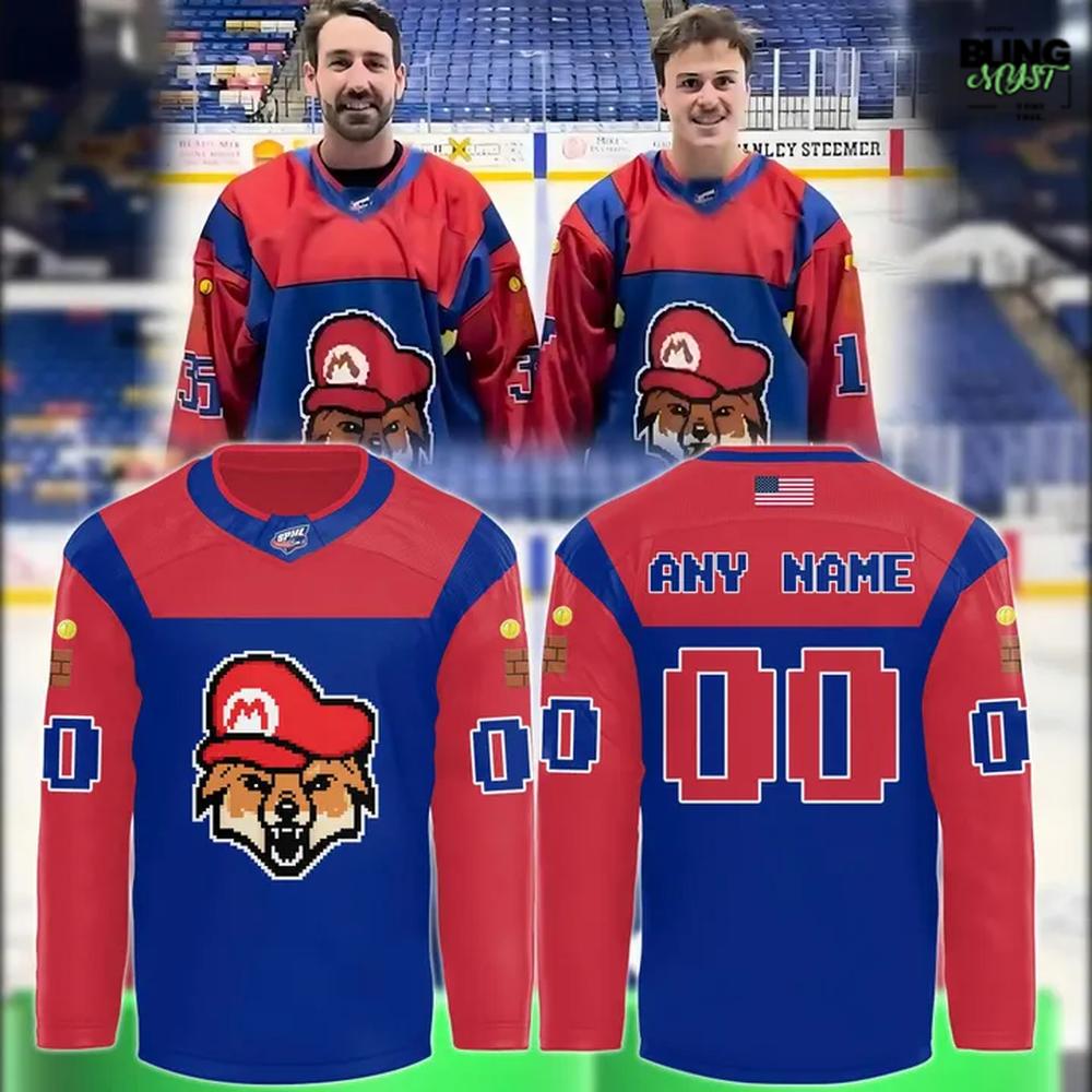 Fayetteville Marksmen Mario Game Night Special Edition Hockey Jersey