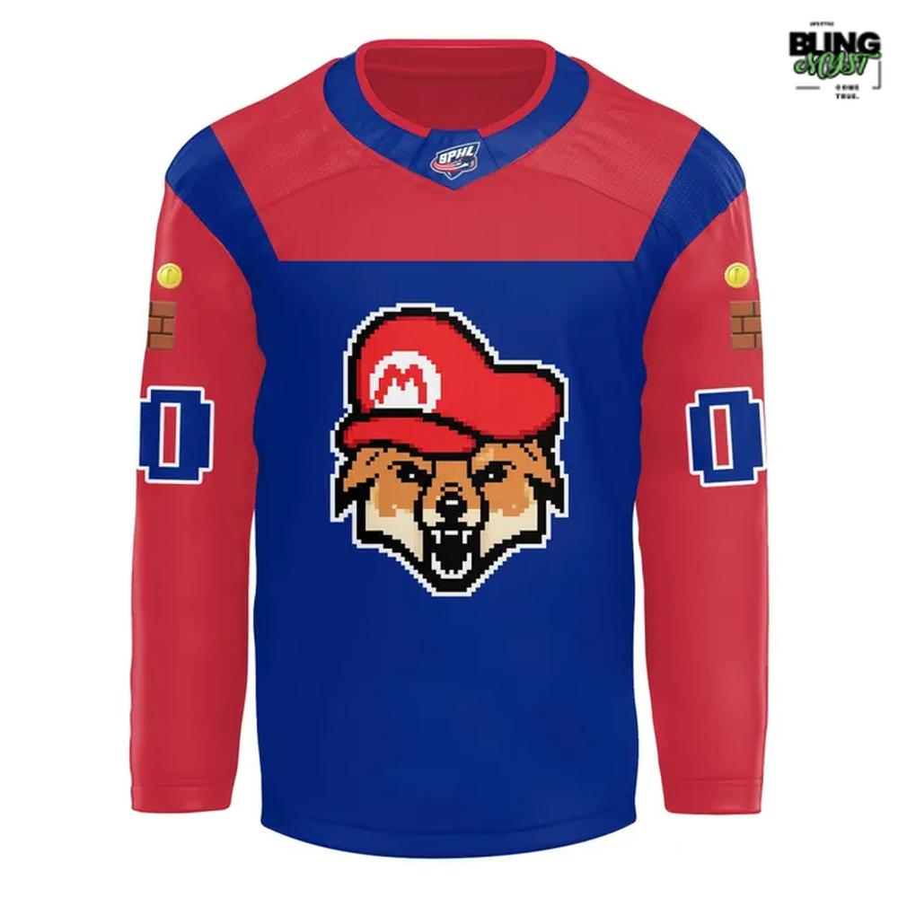 Fayetteville Marksmen Mario Game Night Special Edition Hockey Jersey
