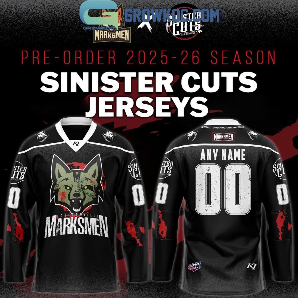 Fayetteville Marksmen Sinister Cuts 2025 Hockey Jersey