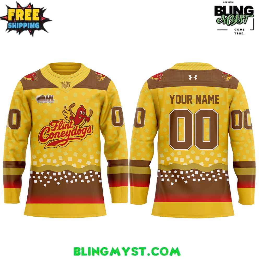 Flint Firebirds Flint Coneydogs 2026 Hockey Jersey