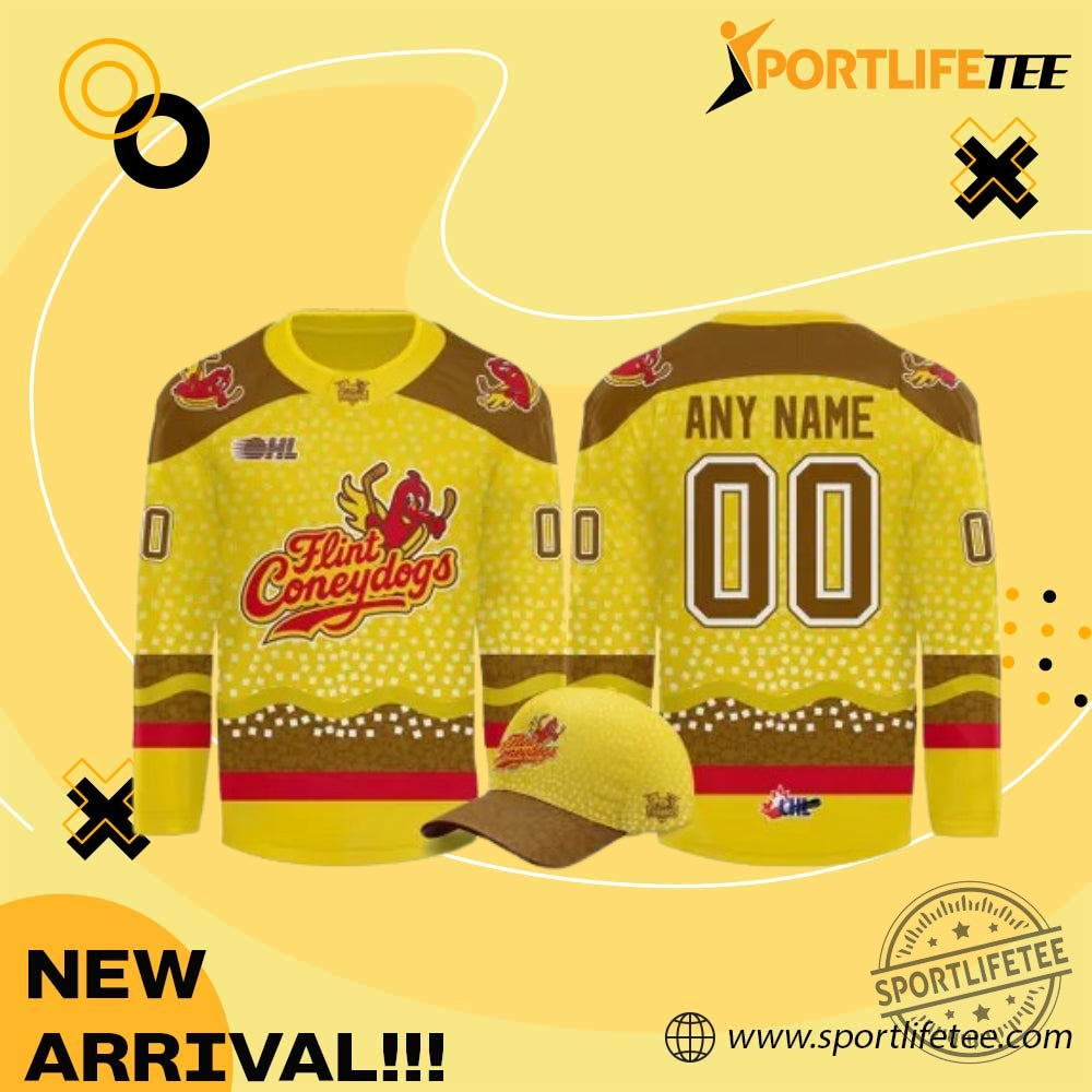 Flint Firebirds X Flint Coneydogs 2026 Night Hometown Hockey Jersey
