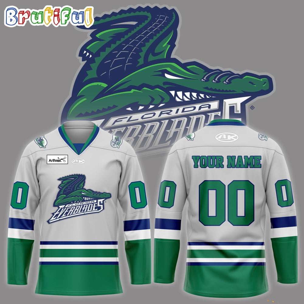Florida Everblades 2024 Kelly Cup Back To Back Champions Hockey Jersey