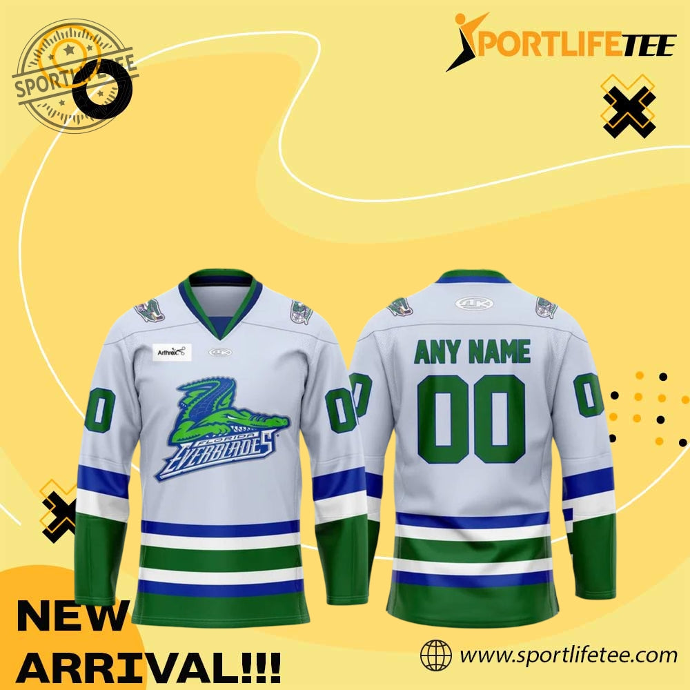 Florida Everblades 2025 New Uniform Personalized Hockey Jersey