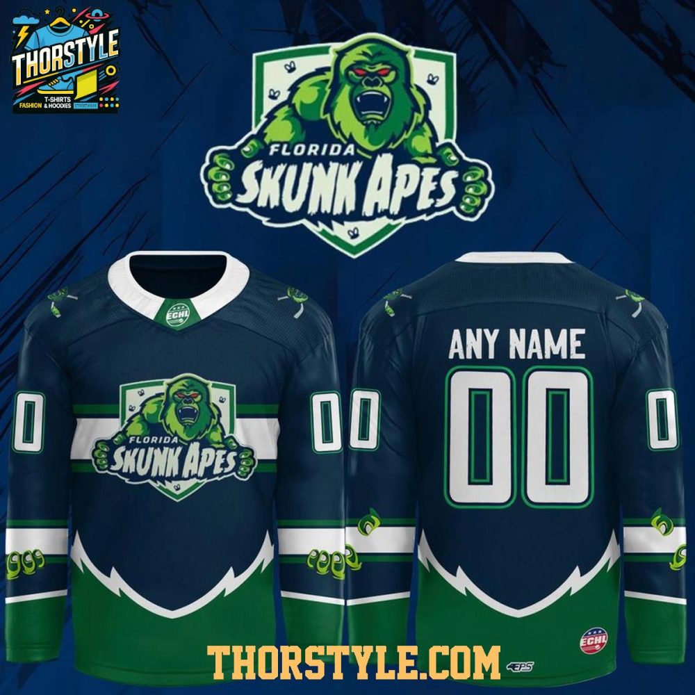 Florida Everblades 2026 Skunk Ape Night Personalized Hockey Jersey