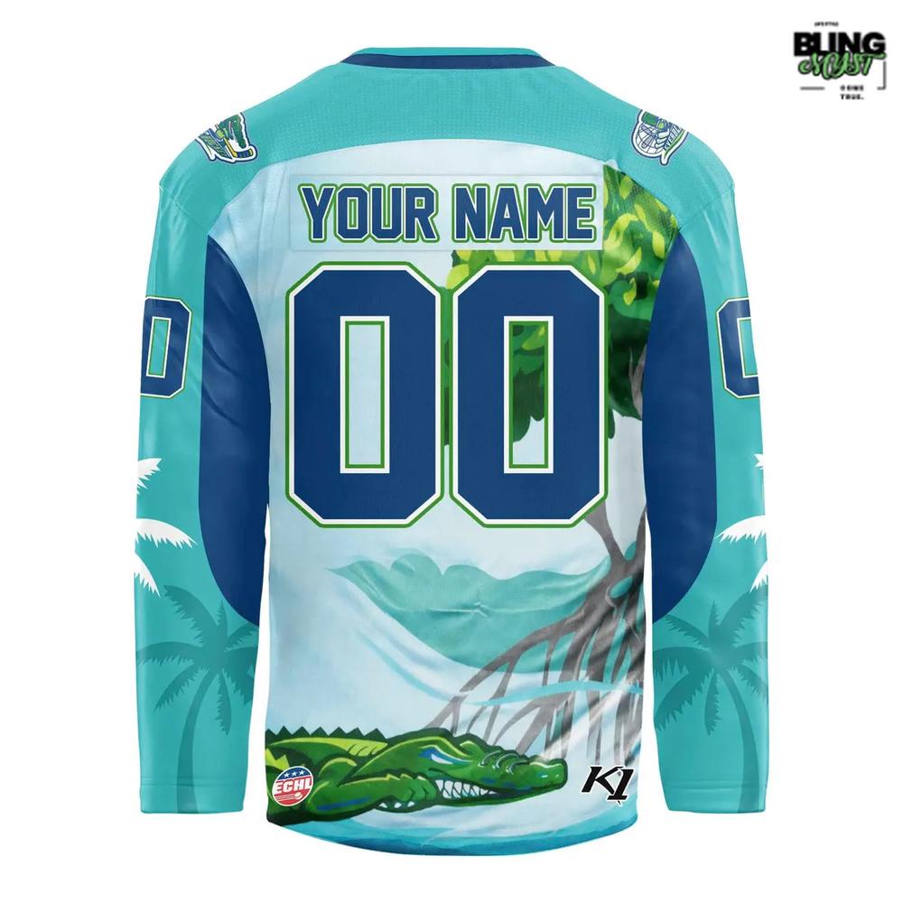 Florida Everblades 239 Away Hockey Jersey