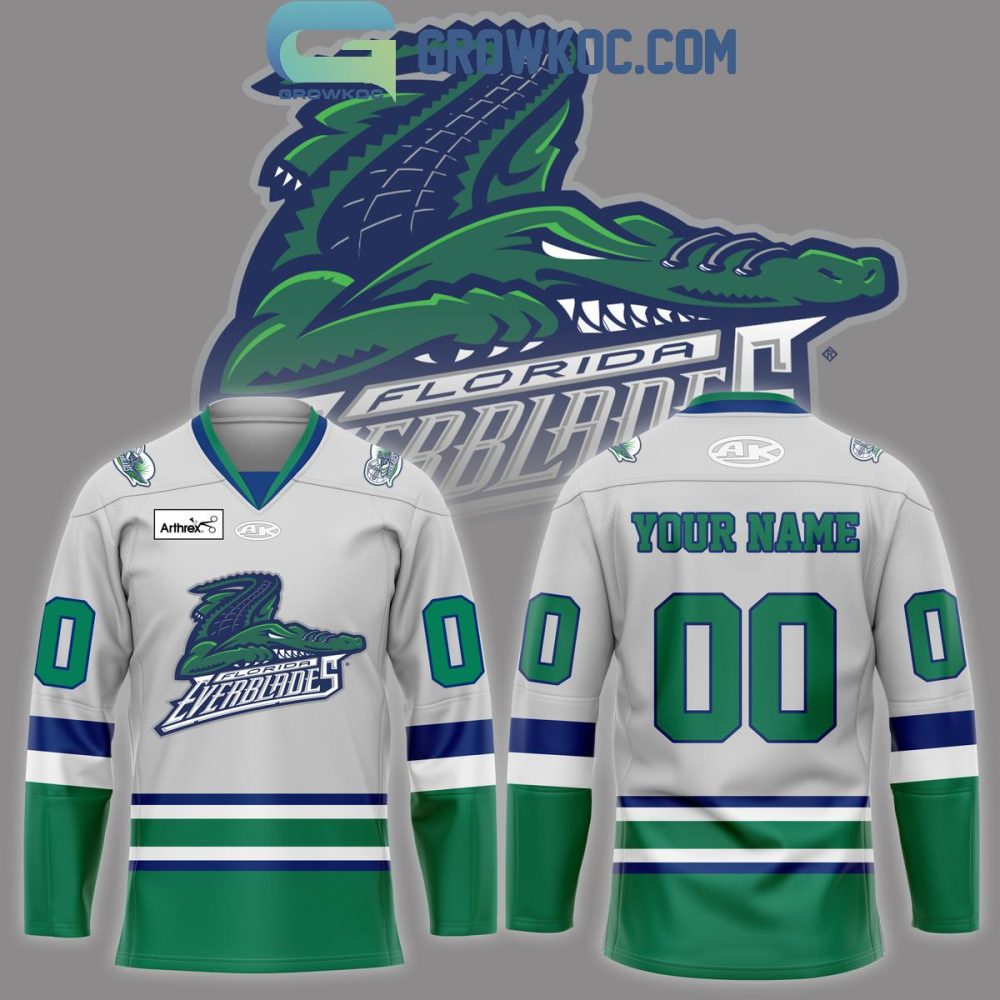 Florida Everblades Away Personalized 2024 Hockey Jersey