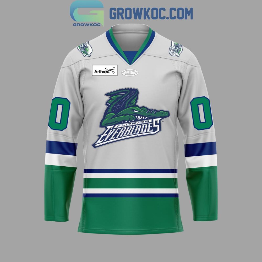 Florida Everblades Away Personalized 2024 Hockey Jersey