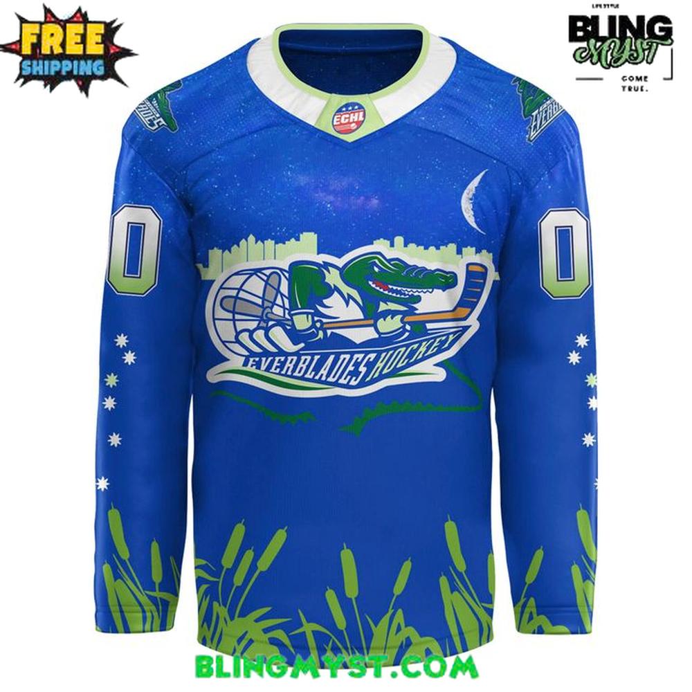 Florida Everblades Home 239 Special Edition Hockey Jersey