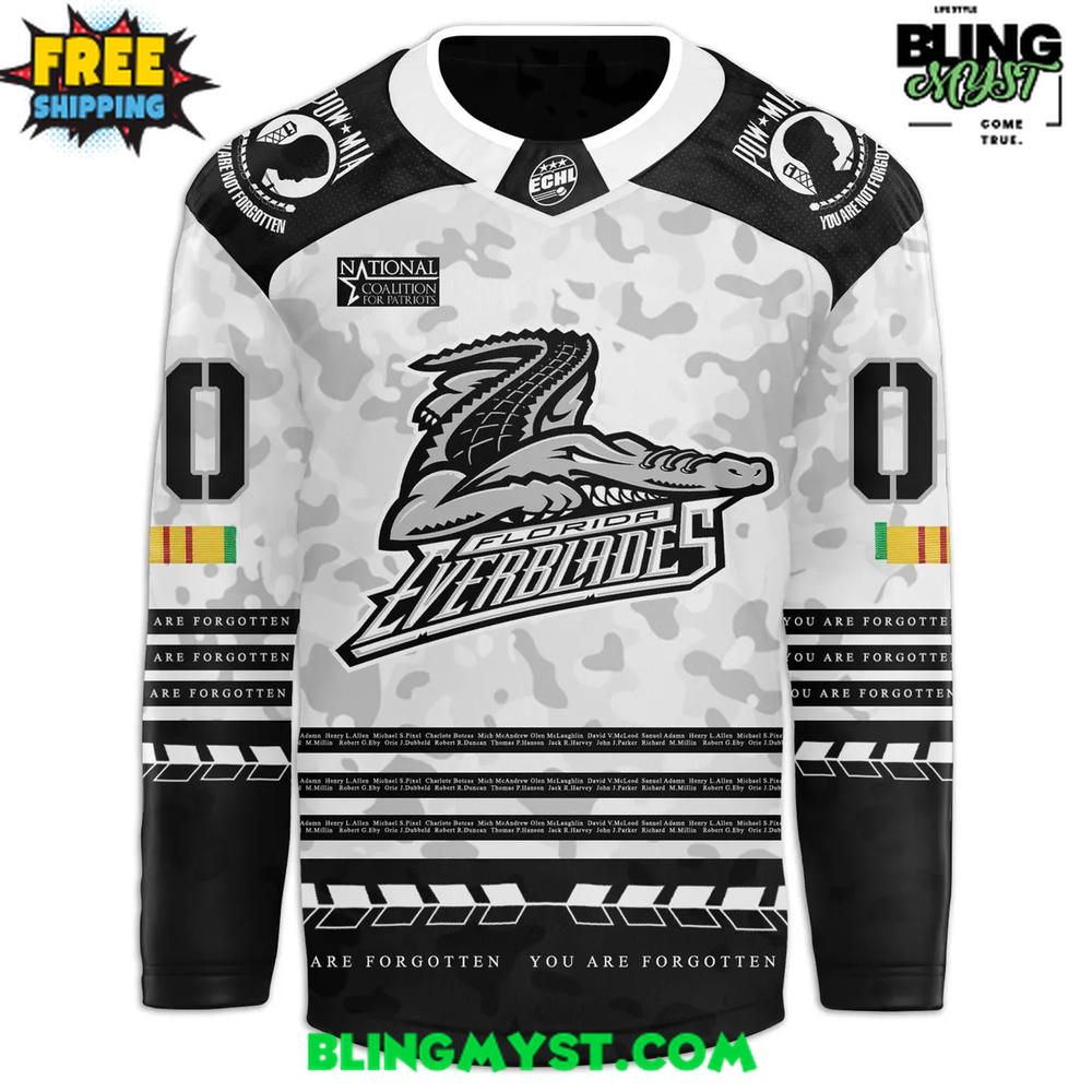 Florida Everblades Military Night 2025 Hockey Jersey