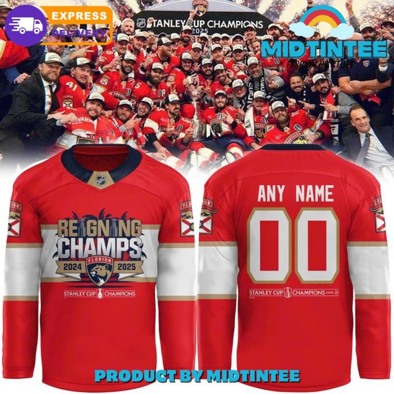 Florida Panthers 2025 Stanley Cup Champions Hockey Jersey