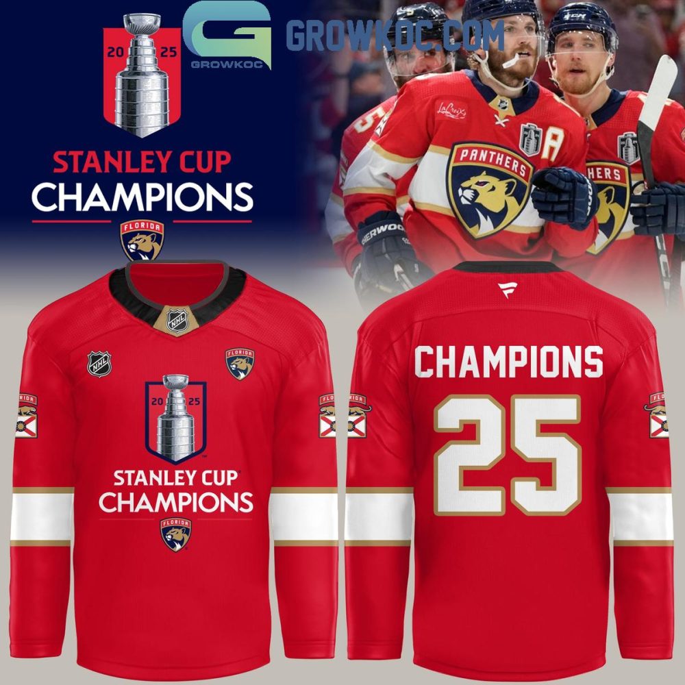 Florida Panthers Champion Nhl Stanley Cup Hockey Jersey