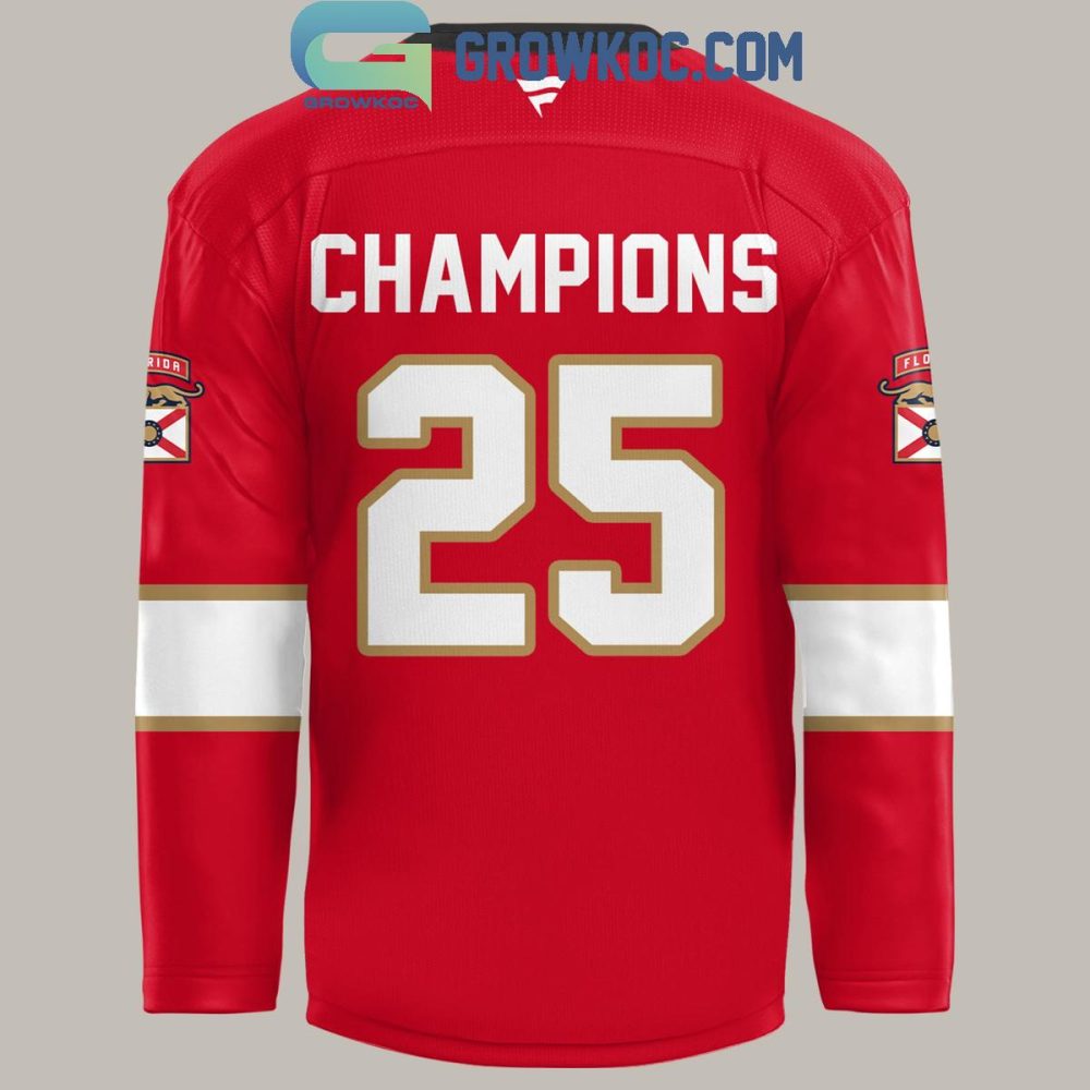 Florida Panthers Champion Nhl Stanley Cup Hockey Jersey