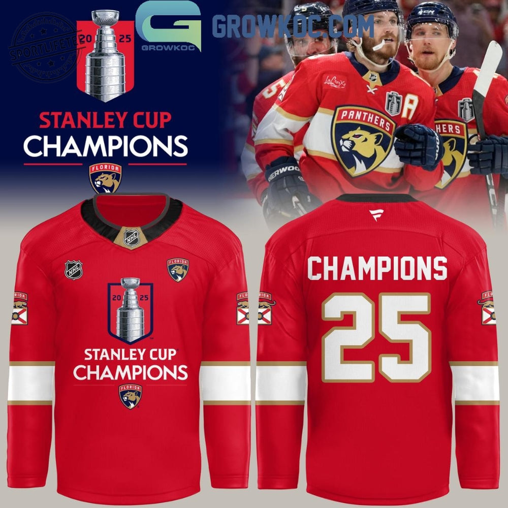 Florida Panthers Champion Nhl Stanley Cup Hockey Jersey