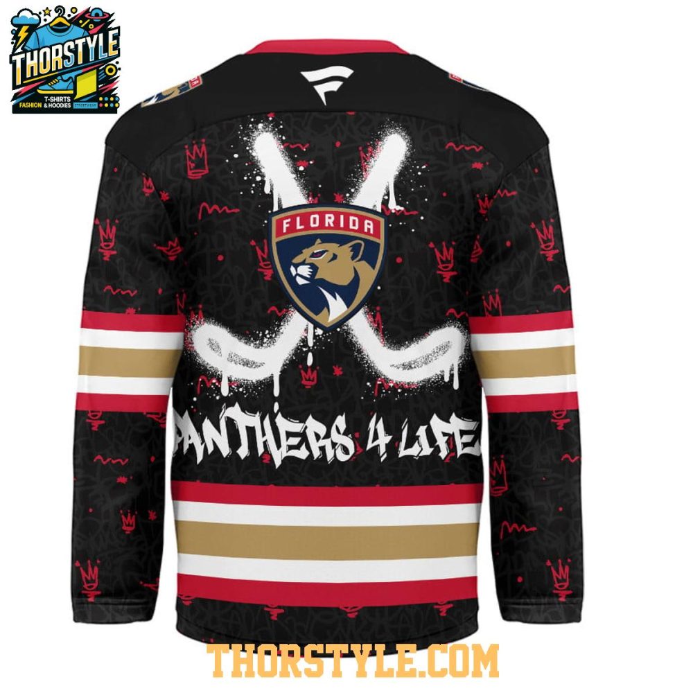 Florida Panthers Graffiti For Life 2025 Personalized Hockey Jersey