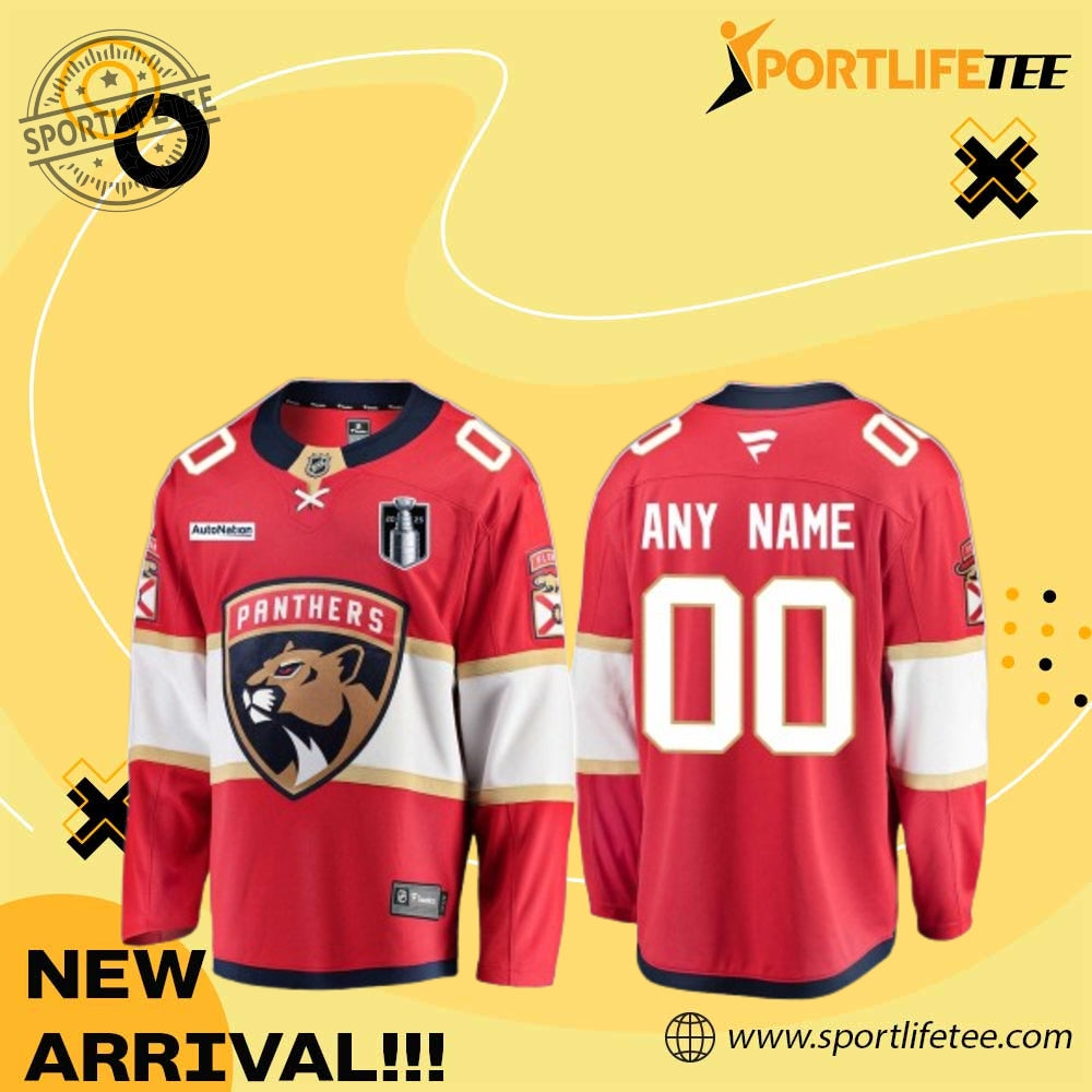 Florida Panthers Nhl Stanley Cup Champions 2025 Hockey Jersey