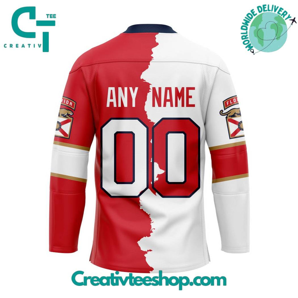 Florida Panthers Personalized Home Mix Away Hockey Jersey
