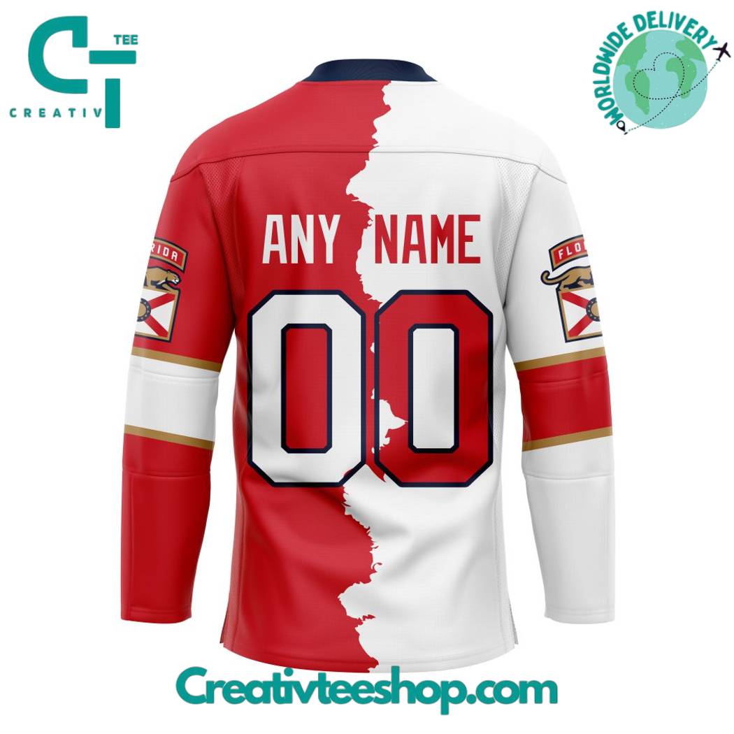 Florida Panthers Personalized Home Mix Away Hockey Jersey