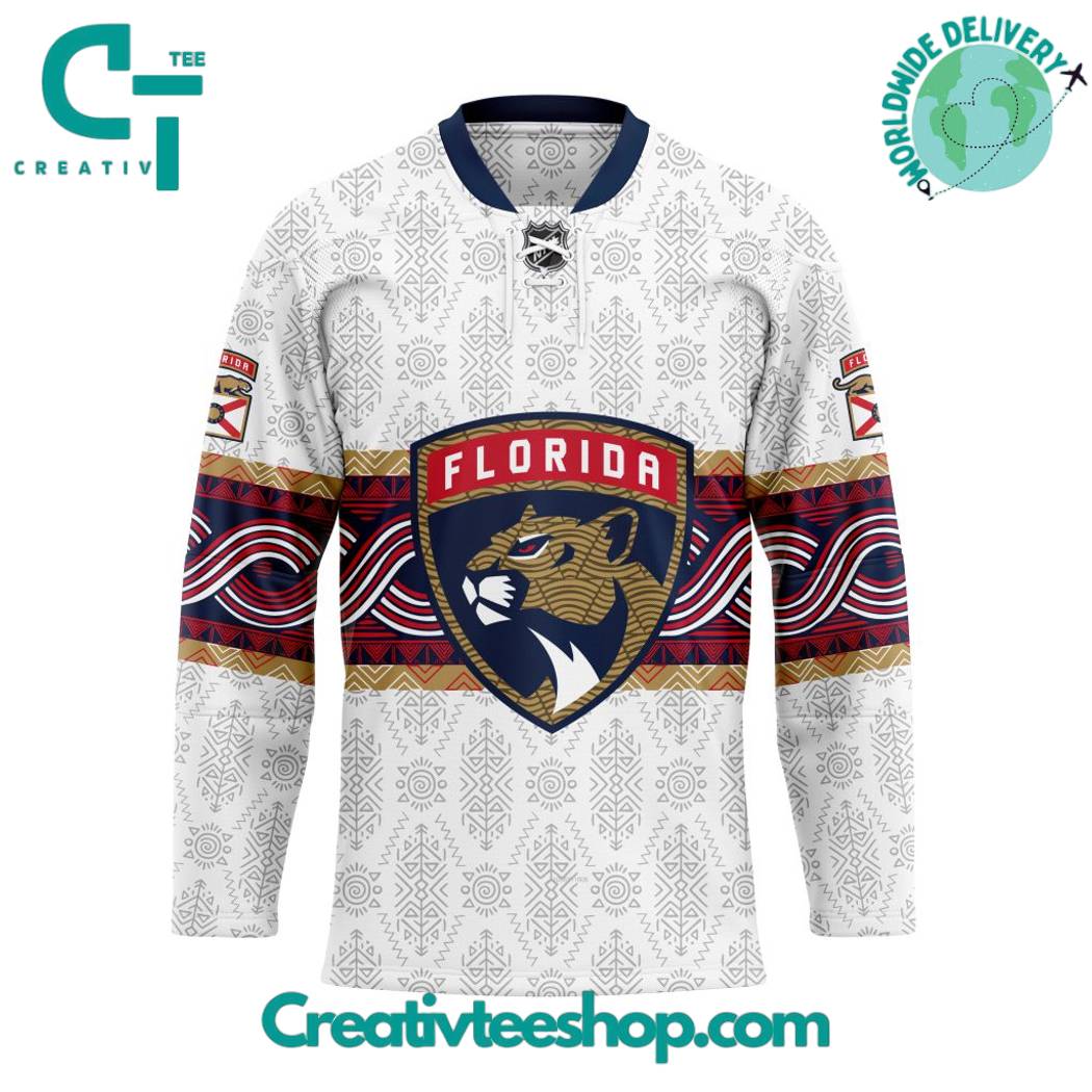 Florida Panthers Personalized Native Design Hockey Jersey