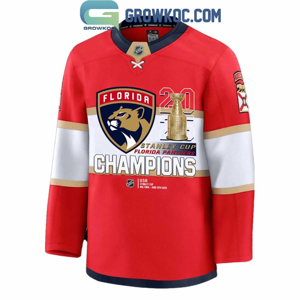 Florida Panthers Stanley Cup Champions 2025 Back To Back Hockey Jersey