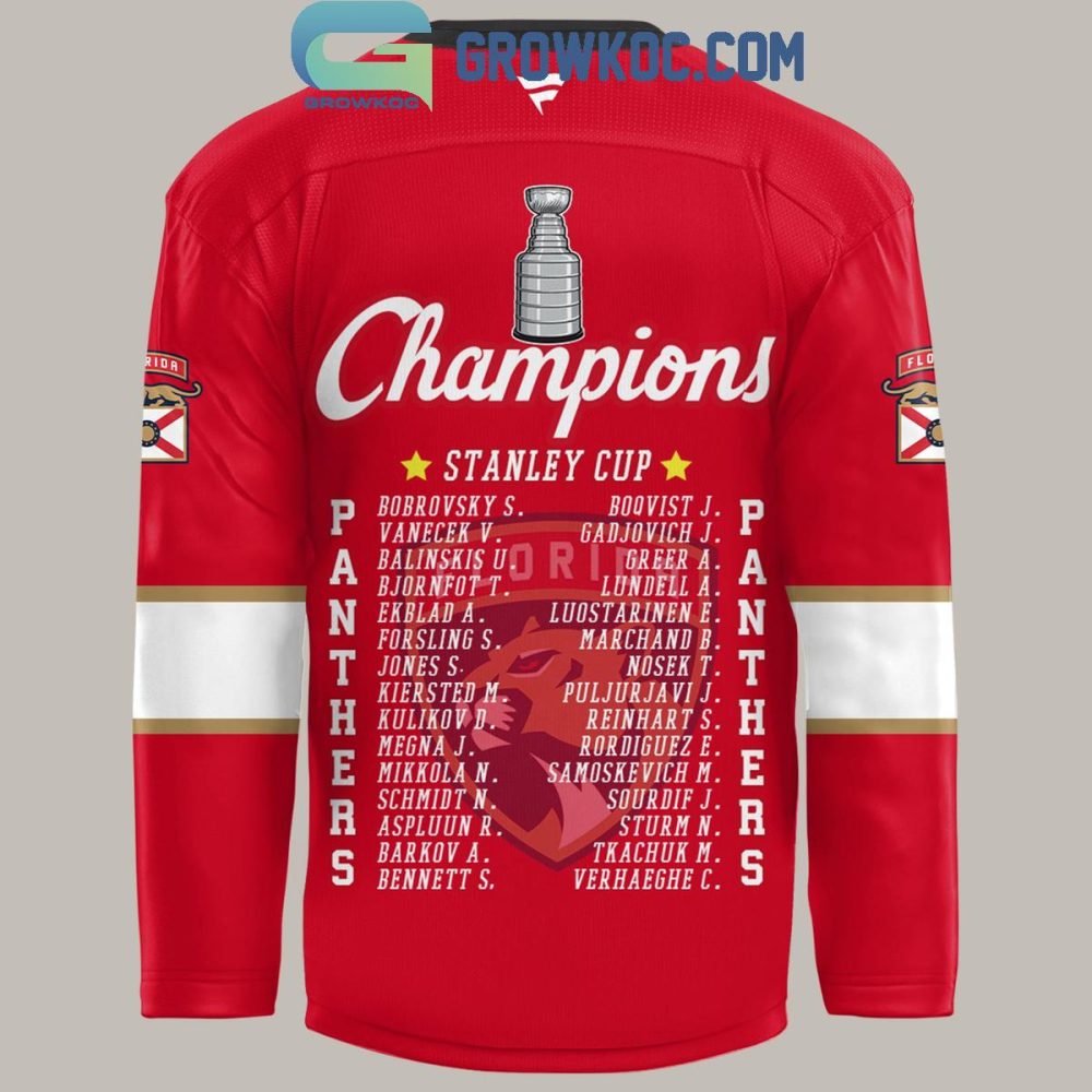 Florida Panthers Stanley Cup Champions 2025 Hockey Jersey