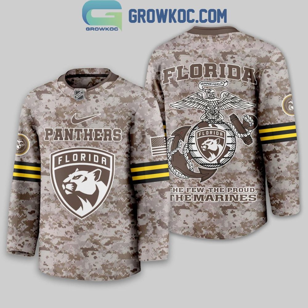 Florida Panthers Us Marine Corps Hockey Jersey