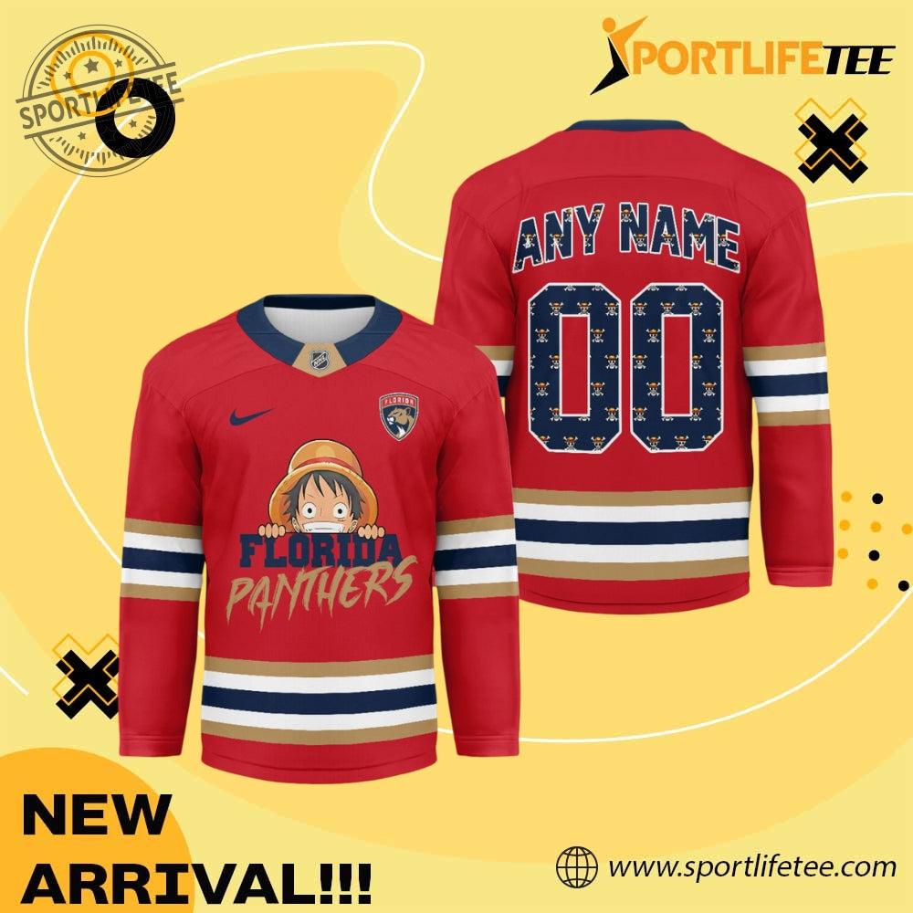 Florida Panthers X One Piece 2026 Hockey Jersey