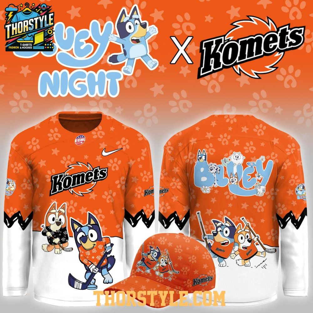Fort Wayne Komets Bluey Night Game 2026 Celebrate Hockey Jersey