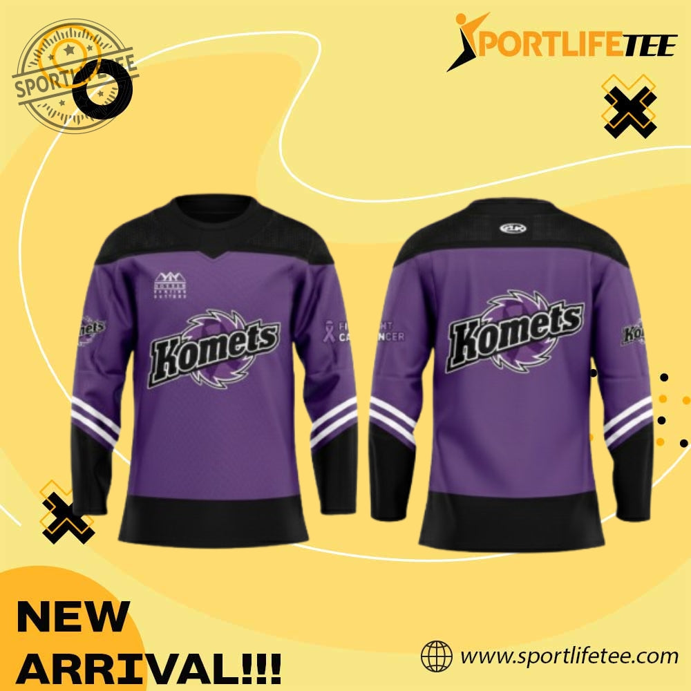 Fort Wayne Komets Cancer Night 2026 Hockey Jersey