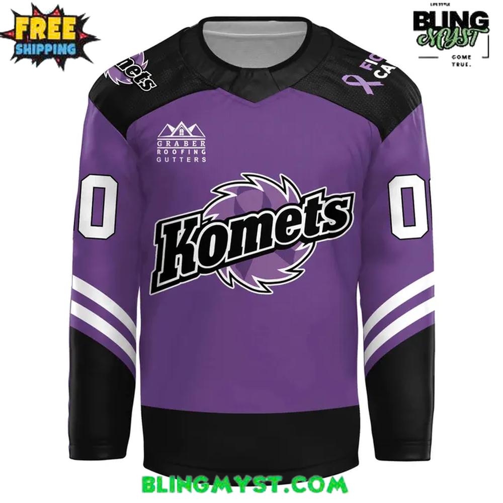 Fort Wayne Komets Hockey Fights Cancer 2026 Hockey Jersey
