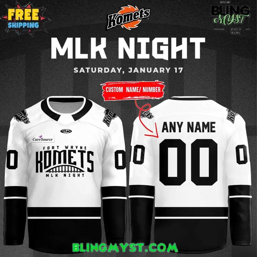 Fort Wayne Komets Mlk Night 2026 Special Edition Hockey Jersey