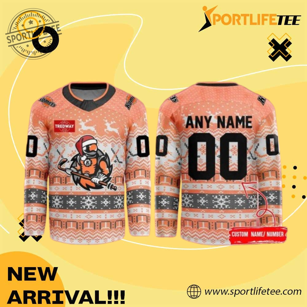 Fort Wayne Komets Ugly Christmas Sweater Night 2025 Hockey Jersey