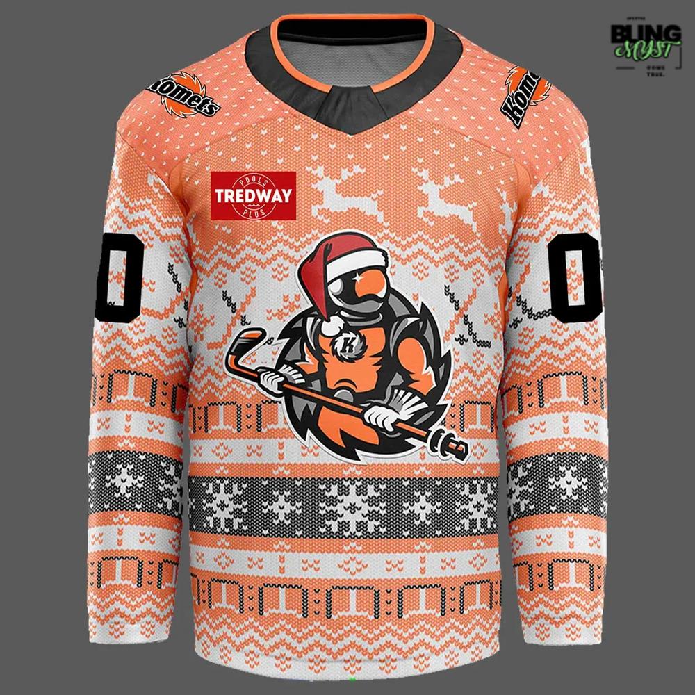 Fort Wayne Komets Ugly Christmas Sweater Night Hockey Jersey