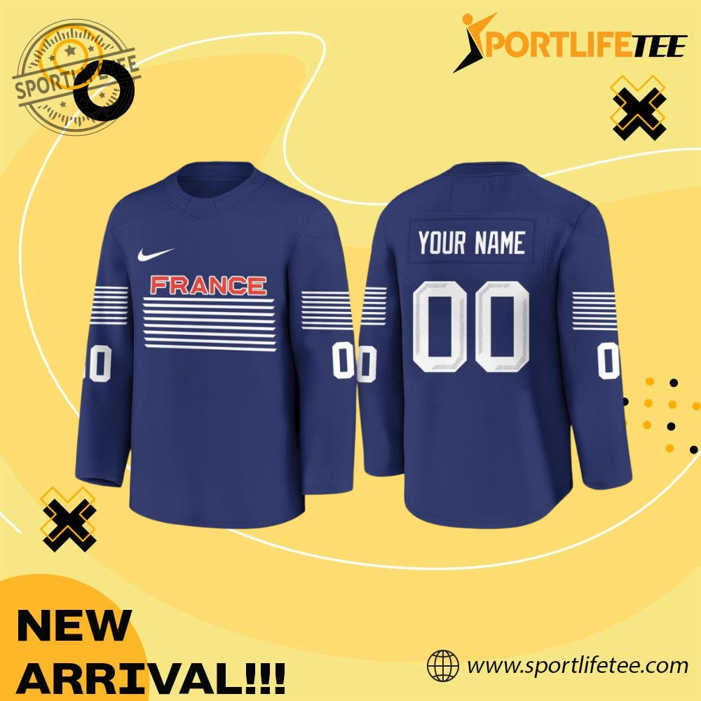 France Hockey Team 2026 Olympics Hockey Jersey