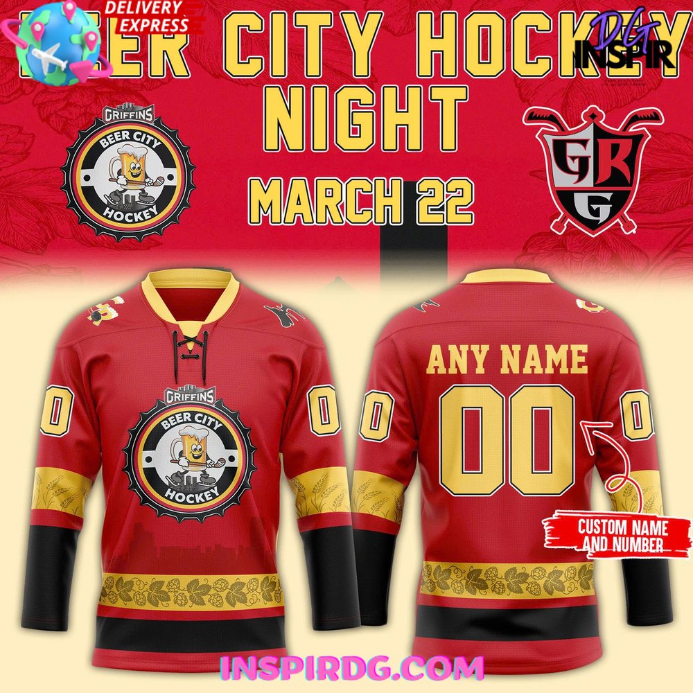Grand Rapids Griffins Beer City Hockey Night 2025 Jersey