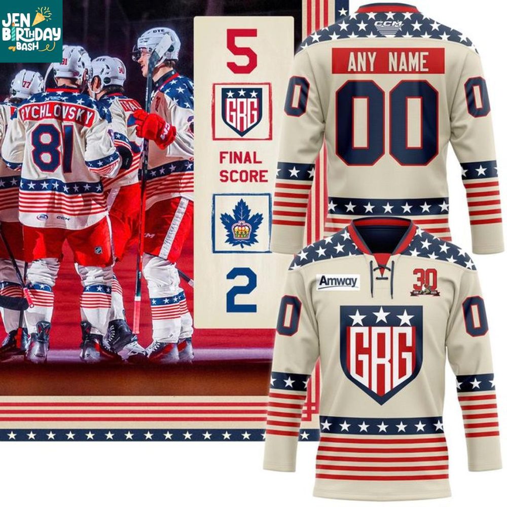 Grand Rapids Griffins Military Appreciation 2025 Game Night Hockey Jersey