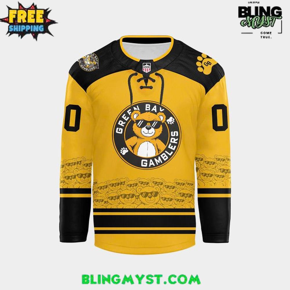 Green Bay Gamblers 2026 Teddy Bear Limited Hockey Jersey