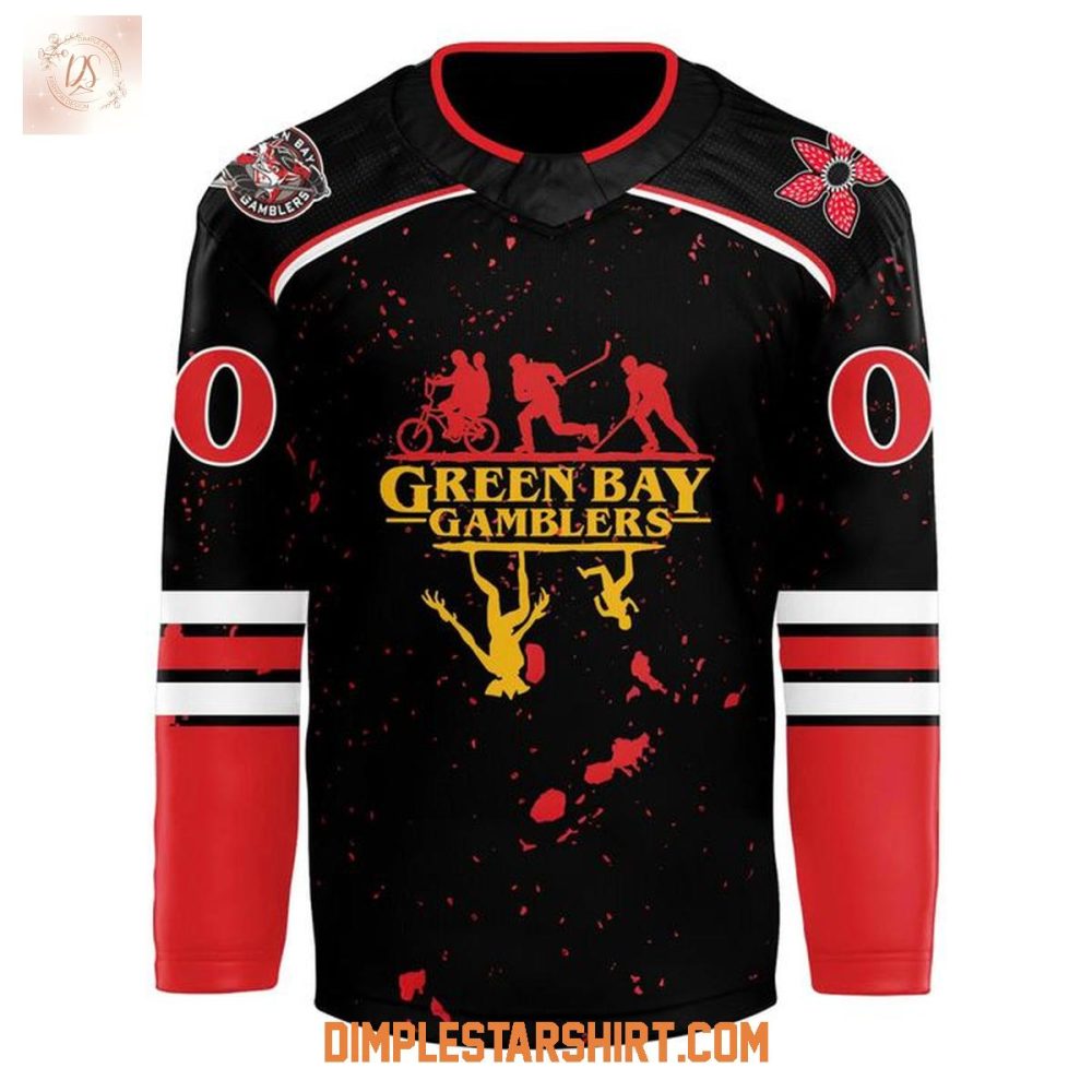 Green Bay Gamblers X Stranger Things 2025 Jersey