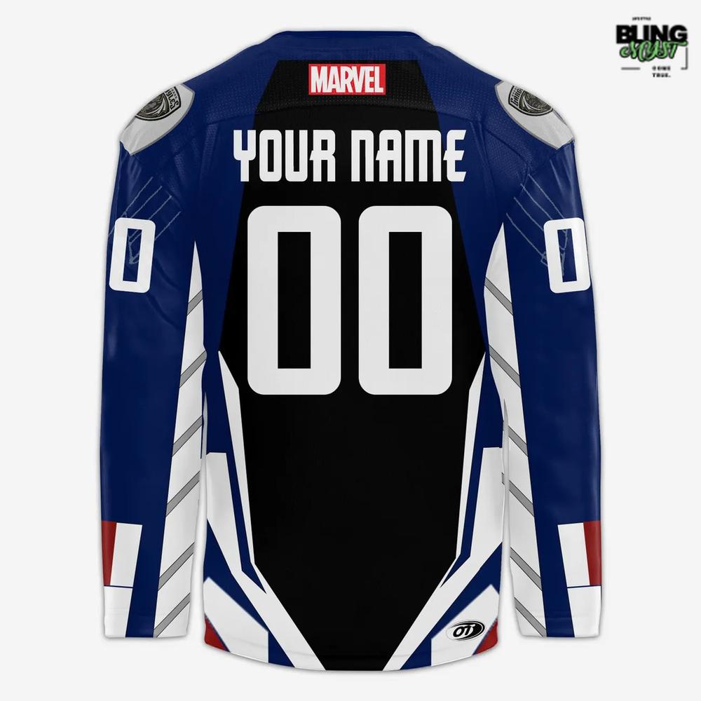 Greensboro Gargoyles Captain America Marvel Night 2025 Hockey Jersey