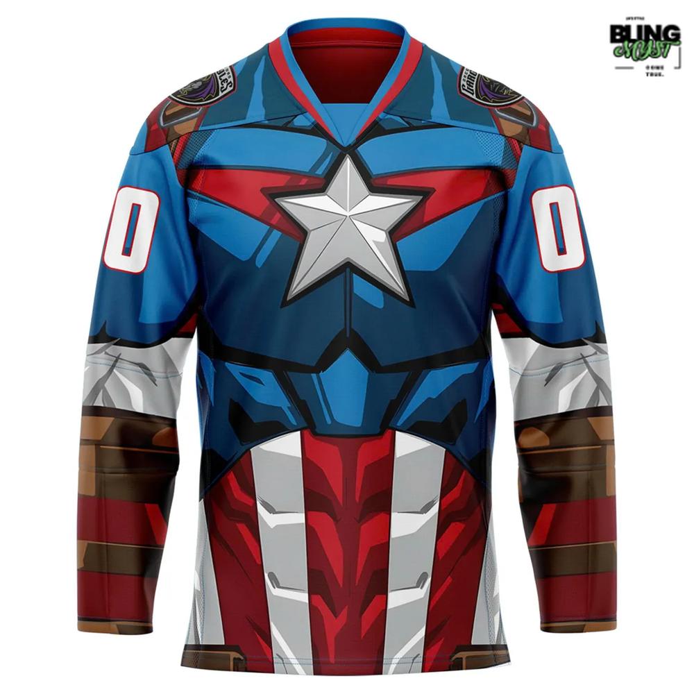 Greensboro Gargoyles Marvel Super Hero Night Special Edition Hockey Jersey